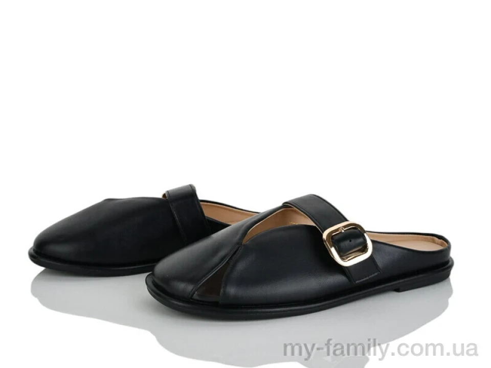 Шльопанці штучна шкіра чорний жінки -, Жіночі шльопанці оптом