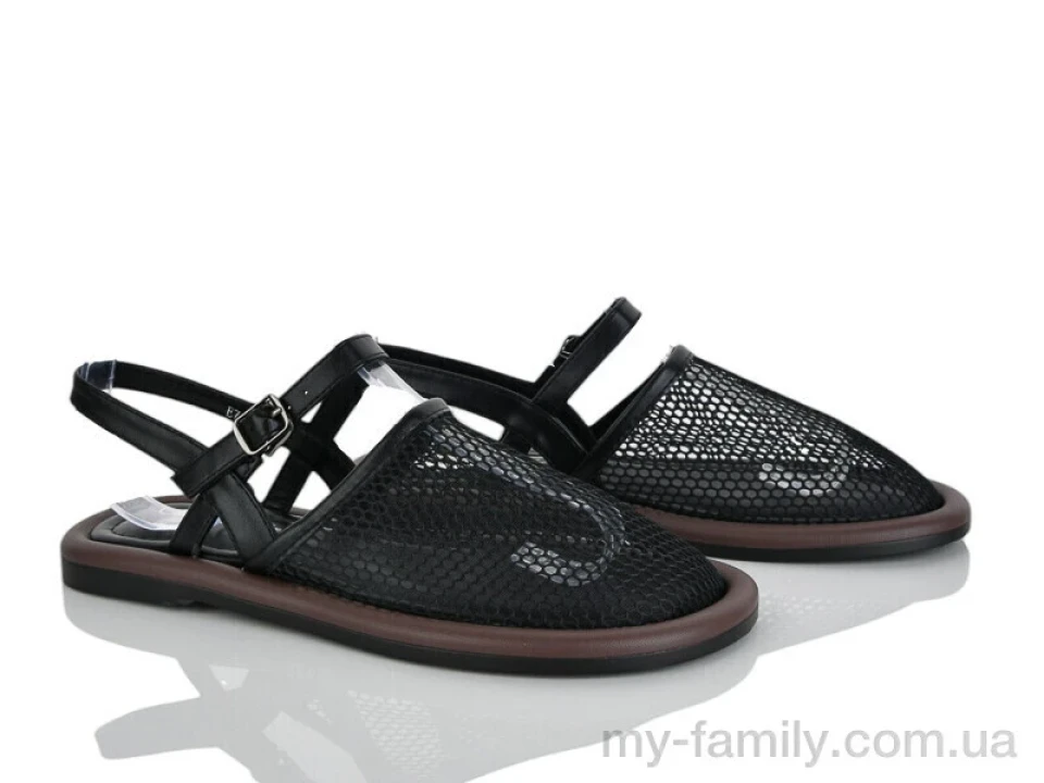 Босоніжки штучна шкіра-текстиль чорний жінки -, Жіночі босоніжки оптом