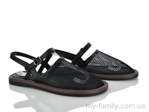 Босоніжки штучна шкіра-текстиль чорний жінки -, Жіночі босоніжки оптом