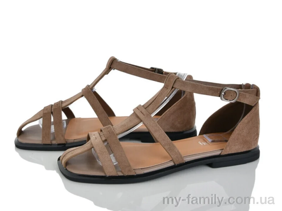 Босоніжки штучна замша коричневий жінки -, Жіночі босоніжки оптом