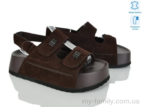 Босоніжки натуральна замша коричневий жінки -, Жіночі босоніжки оптом