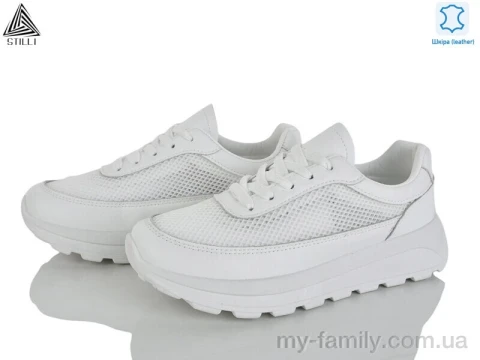 Кросівки натуральна шкіра-текстиль білий жінки -, Жіночі кросівки оптом