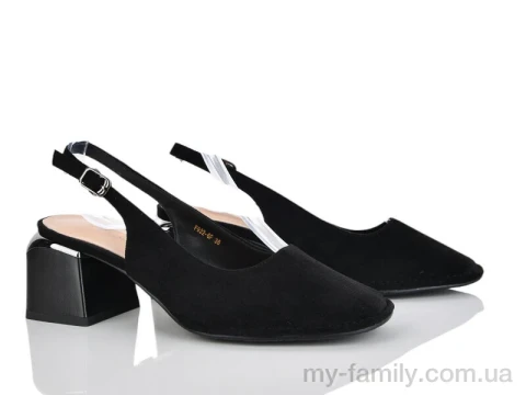Туфлі штучна замша чорний жінки -, Туфлі жіночі оптом