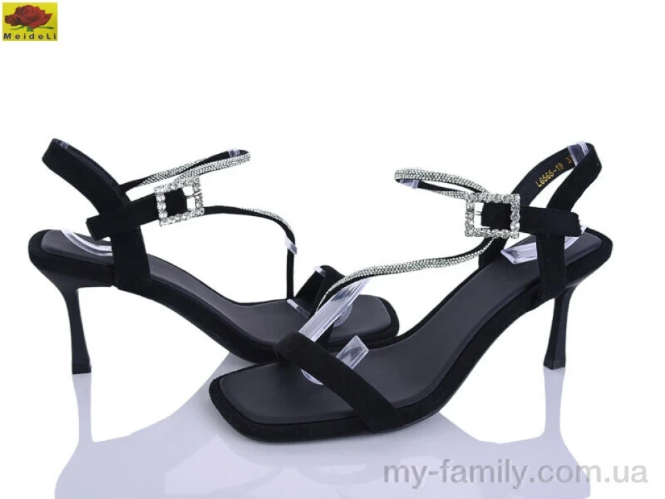 Босоніжки штучна замша чорний жінки -, Жіночі босоніжки оптом