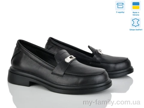 Туфлі натуральна шкіра чорний жінки -, Туфлі жіночі оптом