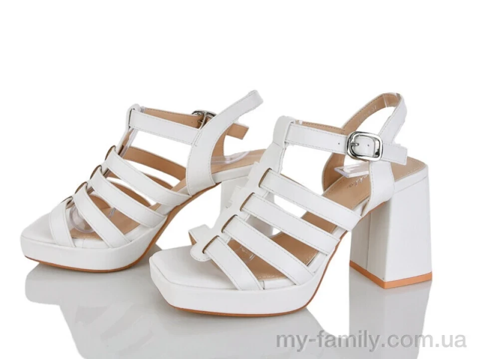 Босоніжки штучна шкіра білий жінки -, Жіночі босоніжки оптом