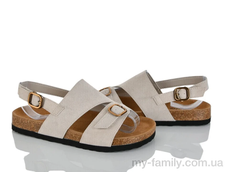 Босоніжки штучна замша бежевий жінки -, Жіночі босоніжки оптом