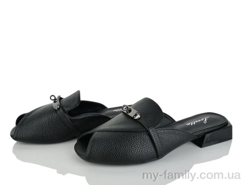 Шльопанці штучна шкіра чорний жінки -, Жіночі шльопанці оптом