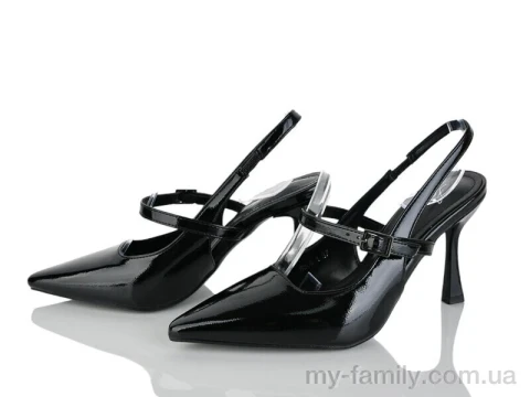 Туфлі штучний лак чорний жінки -, Туфлі жіночі оптом