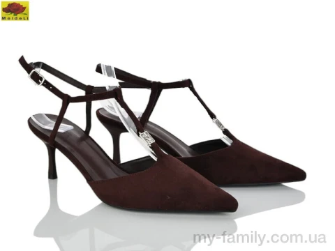 Туфлі штучна замша коричневий жінки -, Туфлі жіночі оптом
