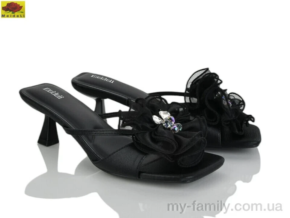 Шльопанці текстиль чорний жінки -, Жіночі шльопанці оптом