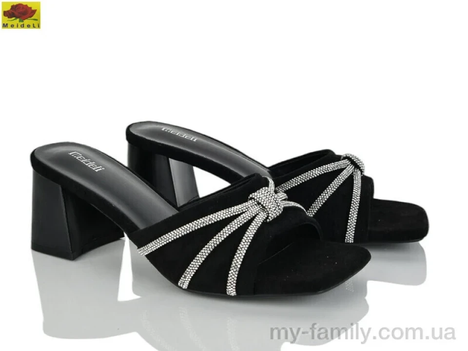 Шльопанці штучна замша чорний жінки -, Жіночі шльопанці оптом