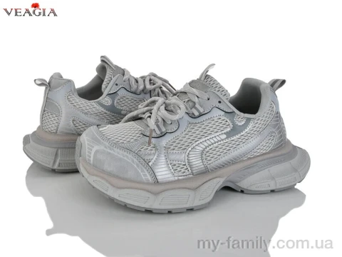 Кросівки штучна шкіра-текстиль сірий жінки -, Жіночі кросівки оптом