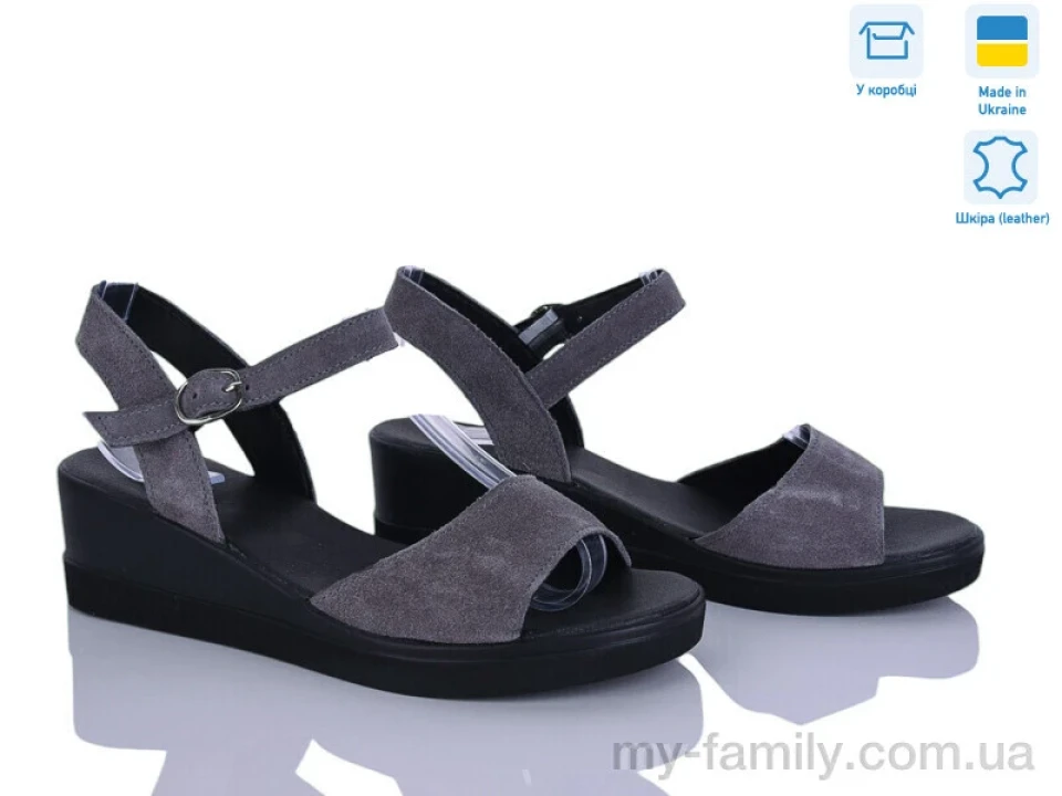 Босоніжки натуральна замша сірий жінки -, Жіночі босоніжки оптом