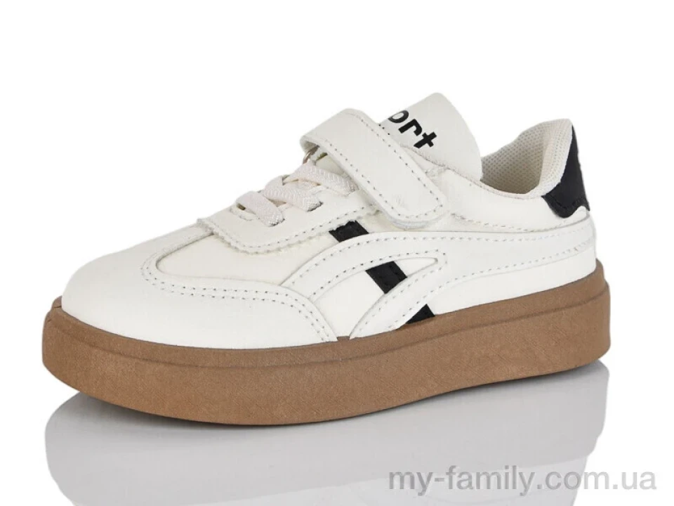 Кросівки штучна шкіра бежевий діти унісекс, Дитячі кросівки оптом