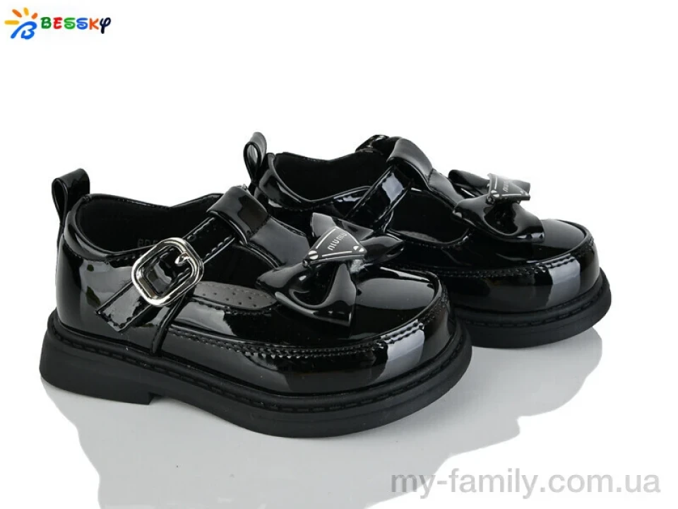 Туфлі штучний лак чорний діти дівчинка, Дитячі туфлі оптом
