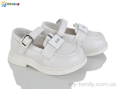 Туфлі штучна шкіра білий діти дівчинка, Дитячі туфлі оптом
