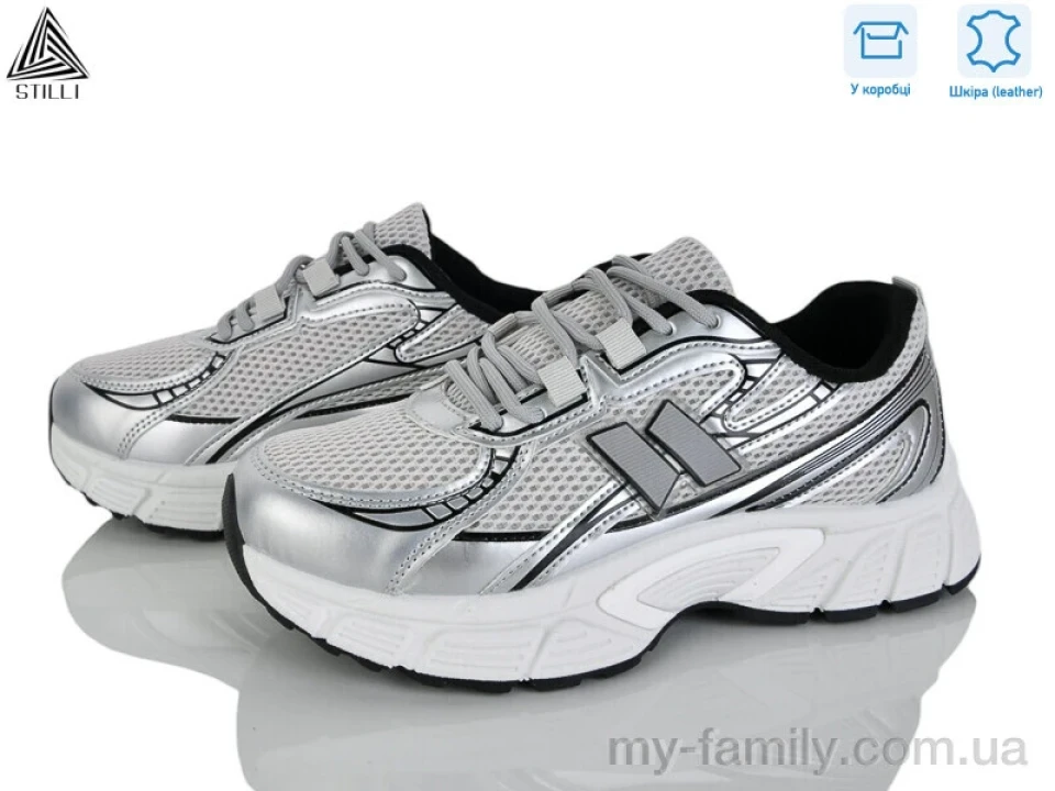 Кросівки натуральна шкіра-текстиль сірий жінки -, Жіночі кросівки оптом