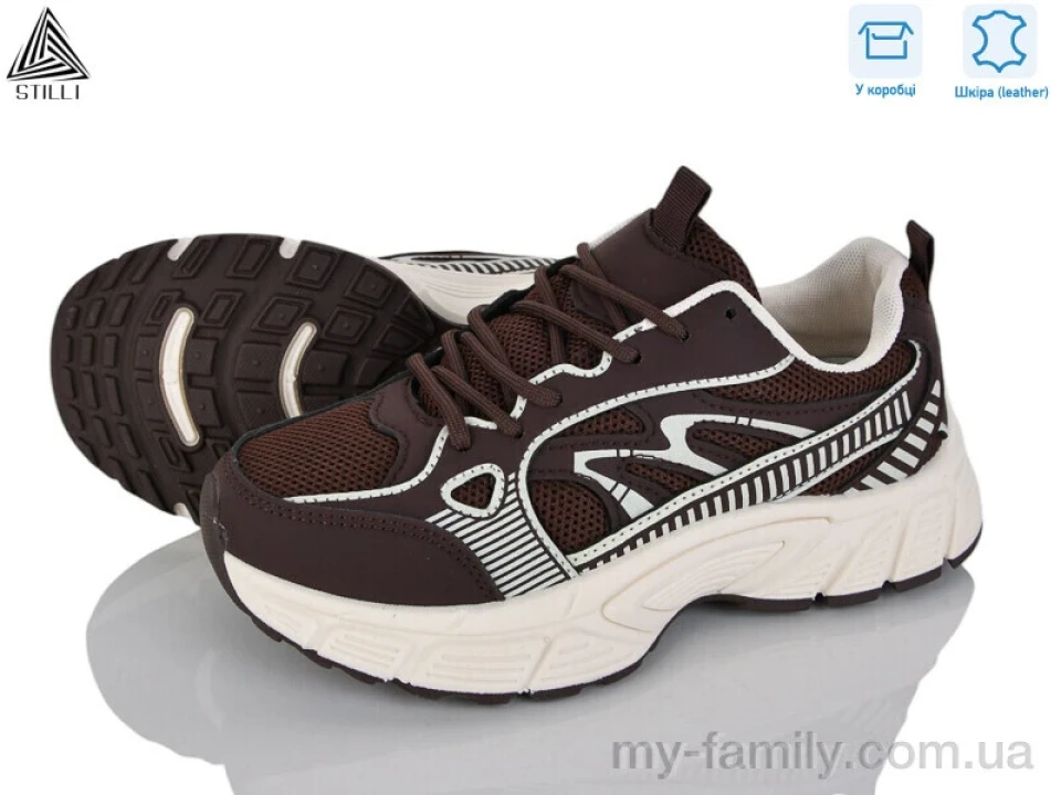 Кросівки натуральна шкіра-текстиль коричневий жінки -, Жіночі кросівки оптом