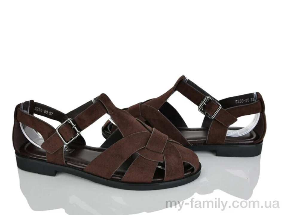 Босоніжки штучна замша коричневий жінки -, Жіночі босоніжки оптом