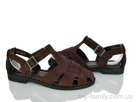 Босоніжки штучна замша коричневий жінки -, Жіночі босоніжки оптом