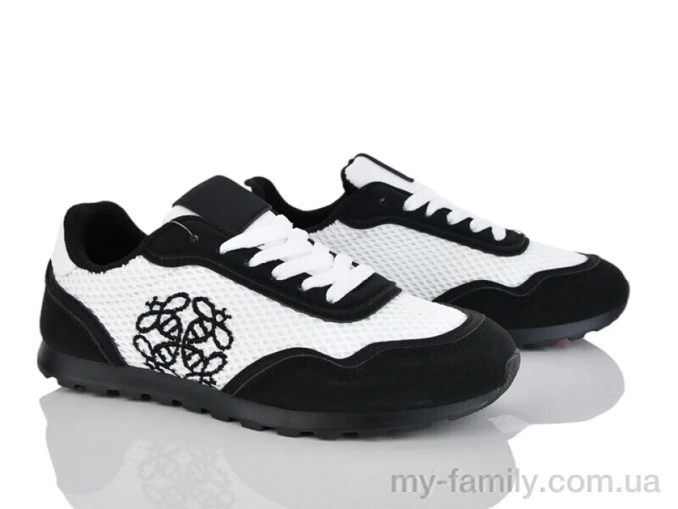 Кросівки штучна замша-текстиль чорний жінки -, Жіночі кросівки оптом