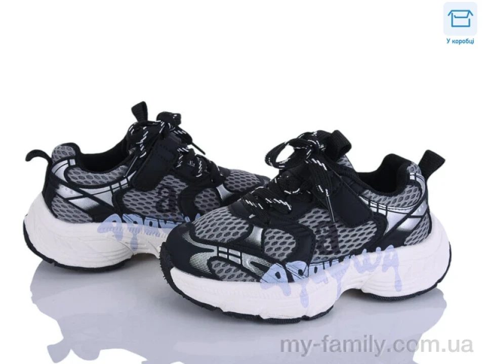 Кросівки штучна шкіра-текстиль сірий діти унісекс, Дитячі кросівки оптом