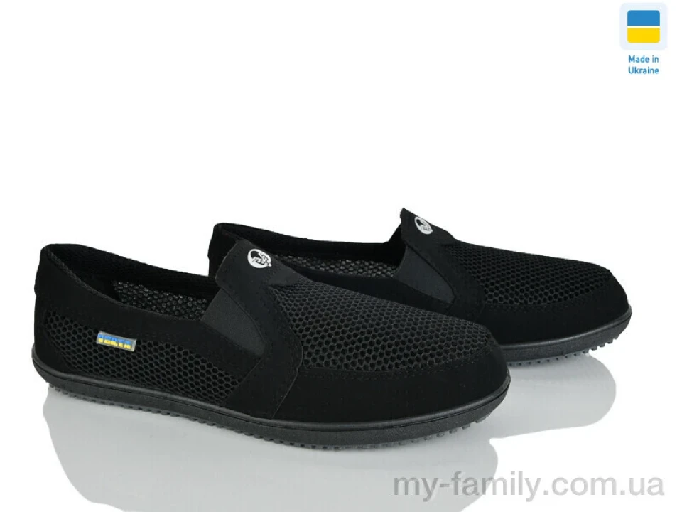 Сліпони штучний нубук-текстиль чорний чоловіки -, Взуття оптом чоловіки