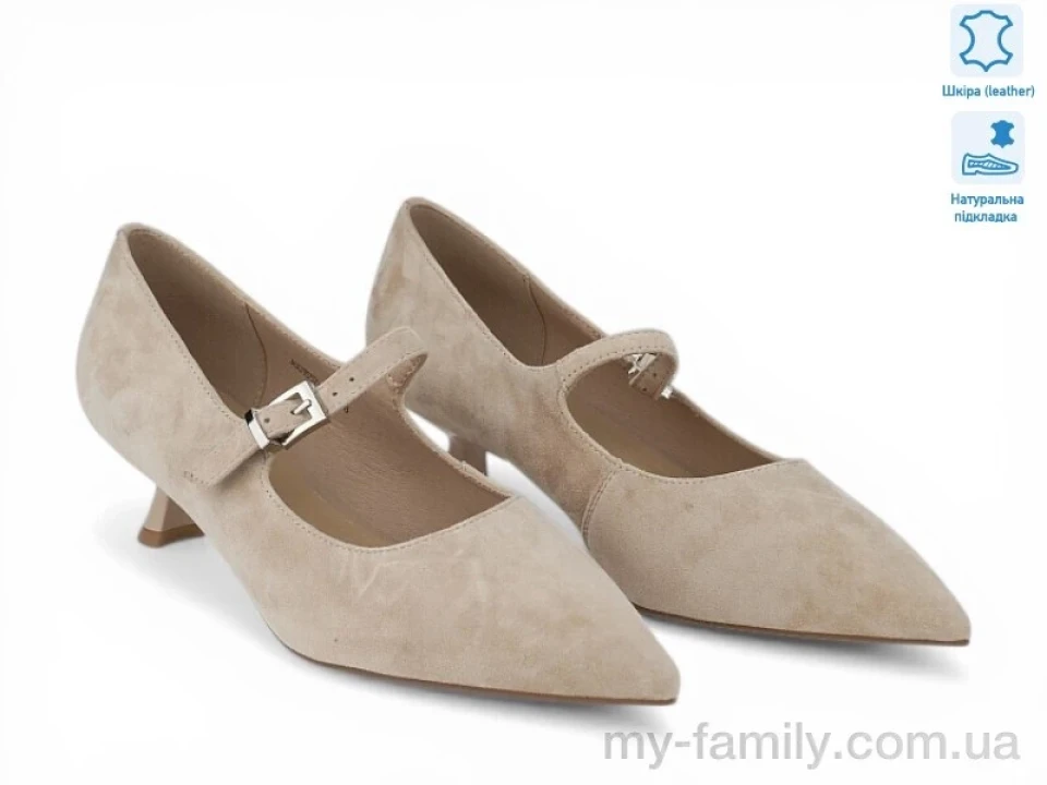 Туфлі натуральна шкіра бежевий жінки -, Туфлі жіночі оптом