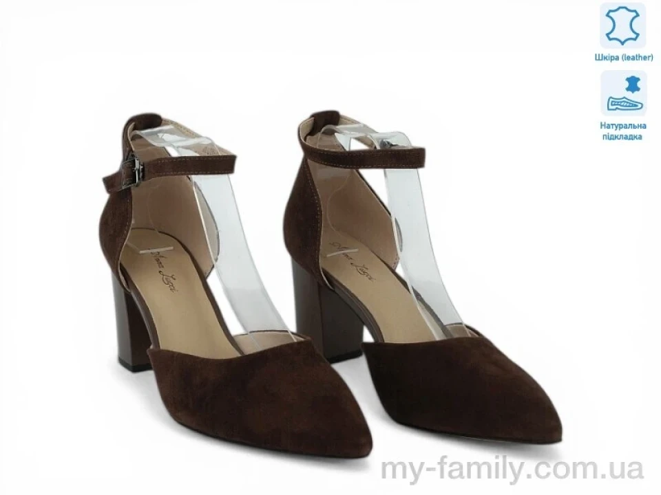 Туфлі натуральна шкіра коричневий жінки -, Туфлі жіночі оптом