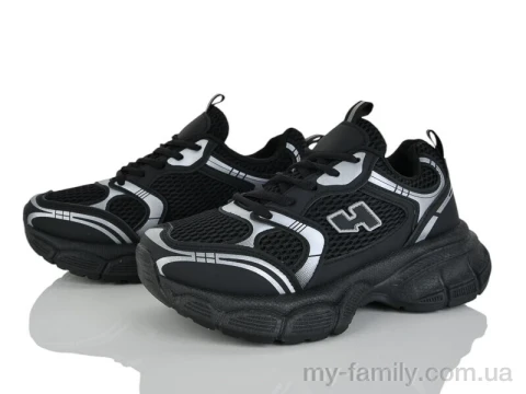 Кросівки штучна шкіра-текстиль чорний жінки -, Жіночі кросівки оптом