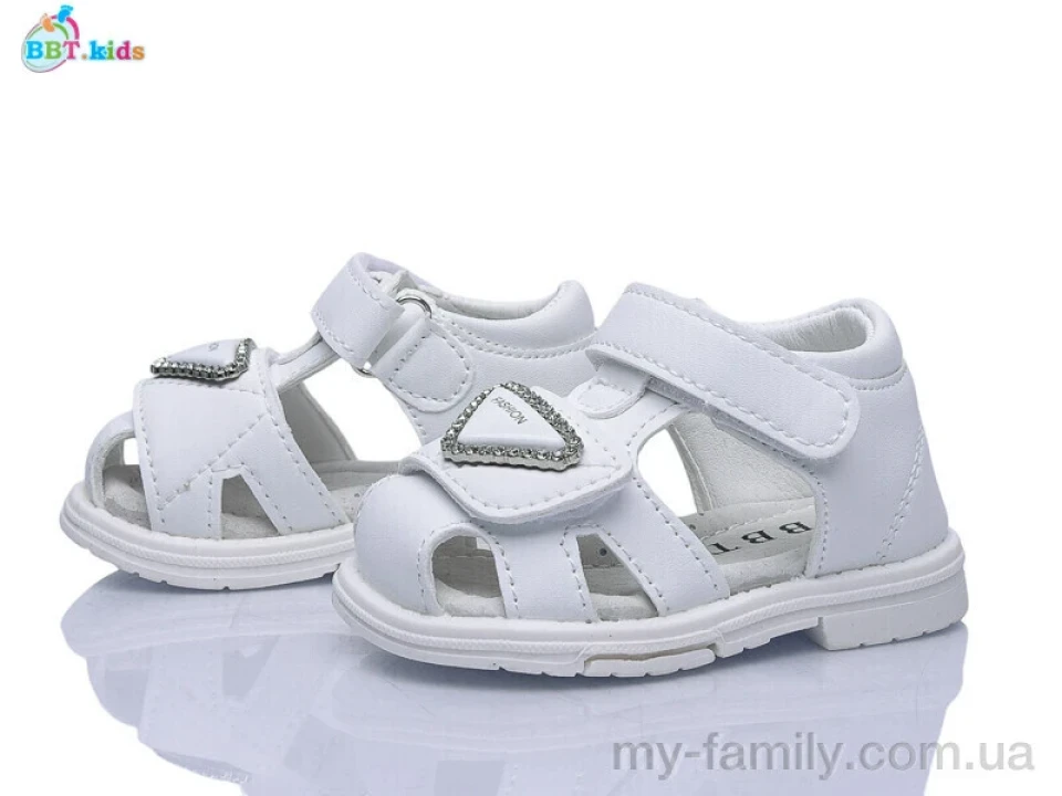 Босоніжки штучна шкіра білий діти дівчинка, Взуття оптом діти