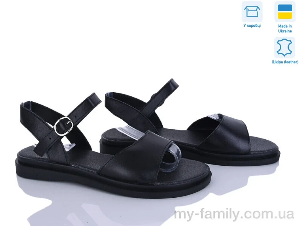 Босоніжки натуральна шкіра чорний жінки -, Жіночі босоніжки оптом