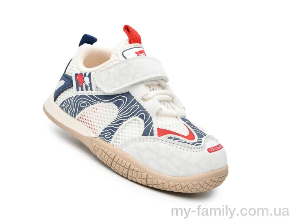 Кросівки штучна шкіра-текстиль білий діти хлопчик, Дитячі кросівки оптом