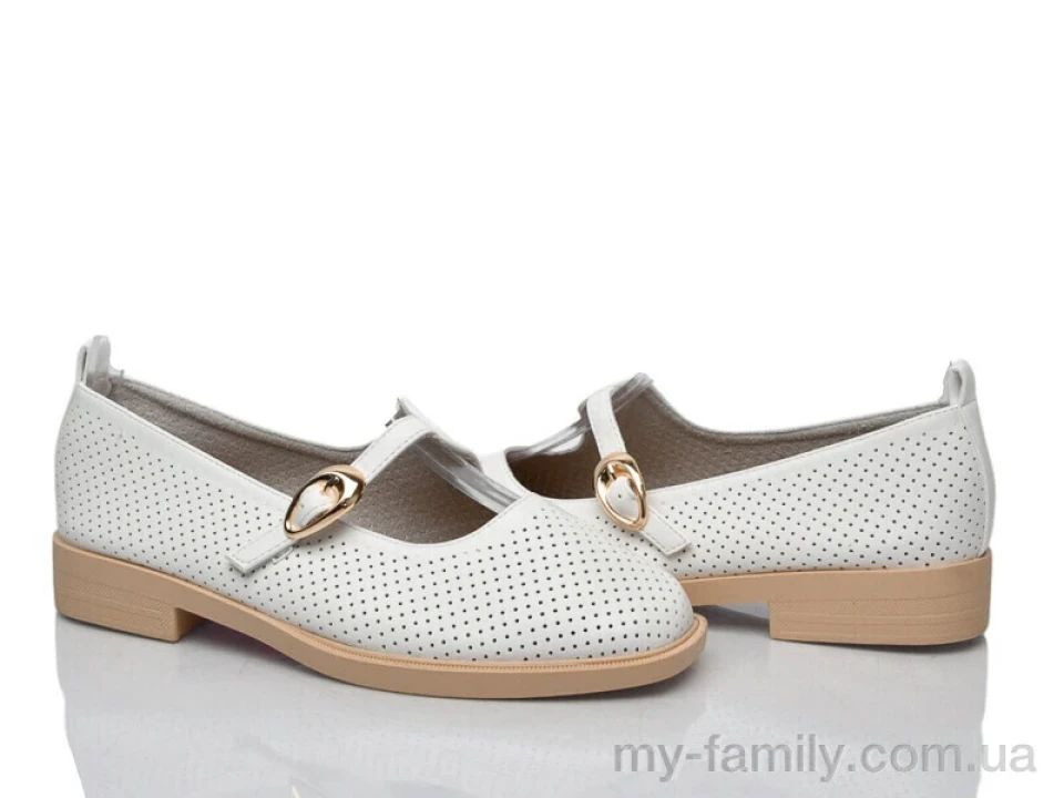 Туфлі штучна шкіра білий жінки -, Туфлі жіночі оптом