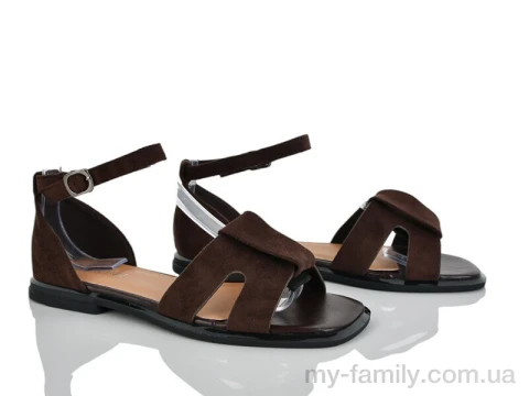 Босоножки искусственная замша коричневый женщины -, Женские босоножки оптом