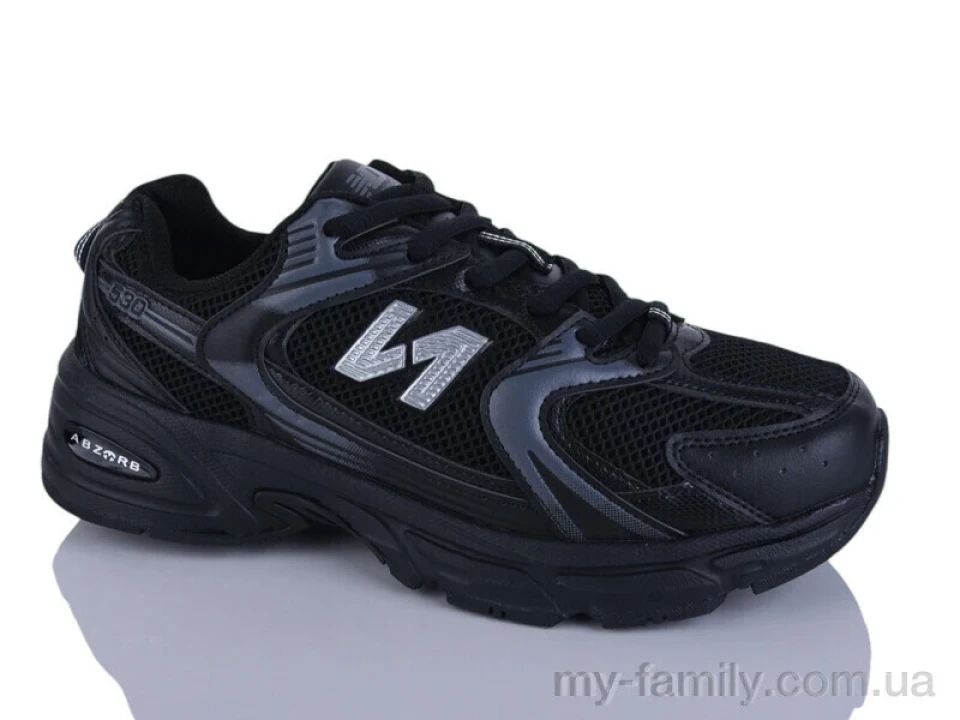 Кросівки штучна шкіра-текстиль чорний жінки -, Жіночі кросівки оптом