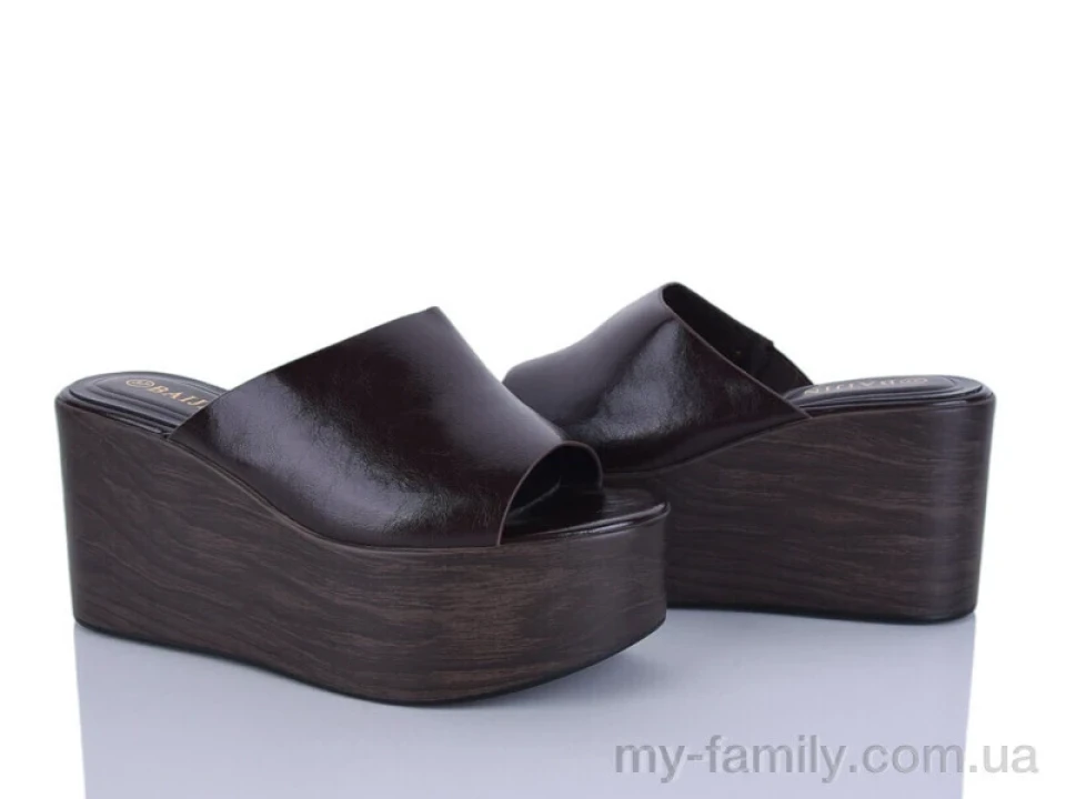 Шльопанці штучна шкіра коричневий жінки -, Жіночі шльопанці оптом