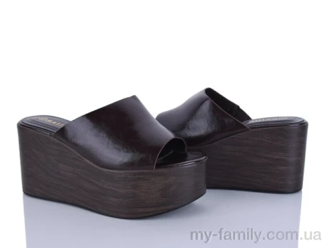 Шльопанці штучна шкіра коричневий жінки -, Жіночі шльопанці оптом