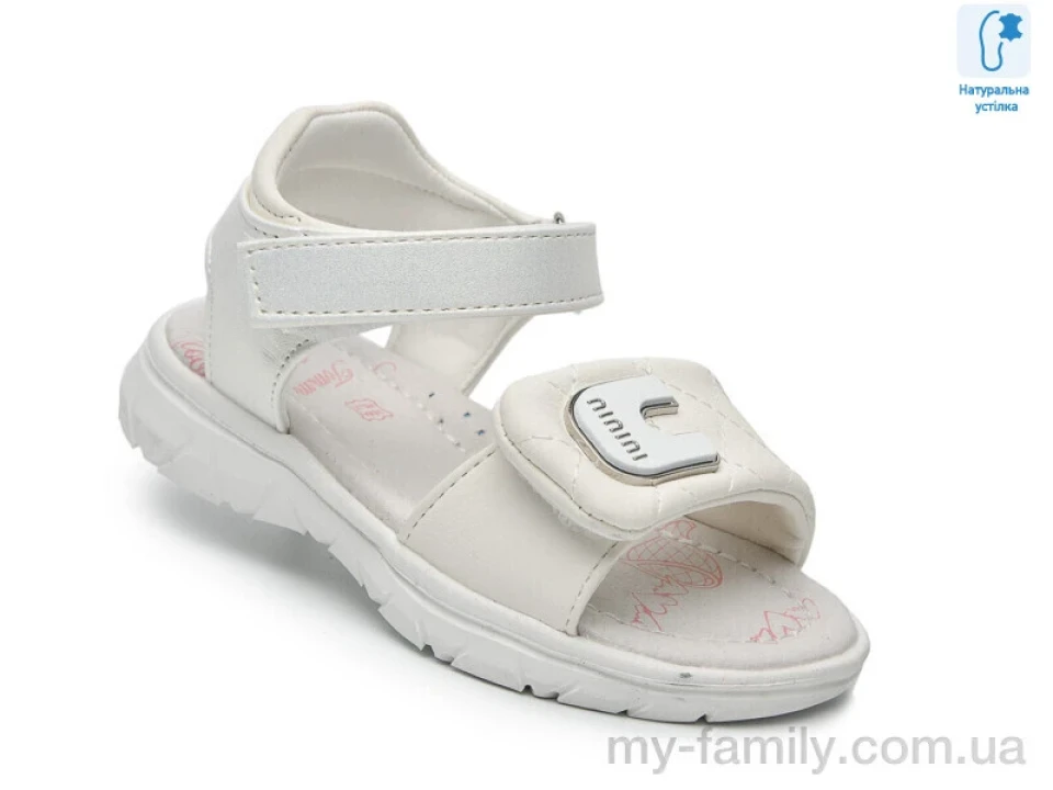Босоніжки штучна шкіра білий діти дівчинка, Взуття оптом діти