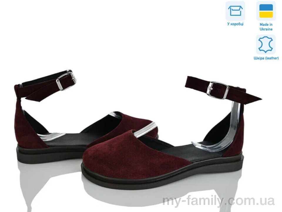 Туфлі натуральна замша бордовий жінки -, Туфлі жіночі оптом