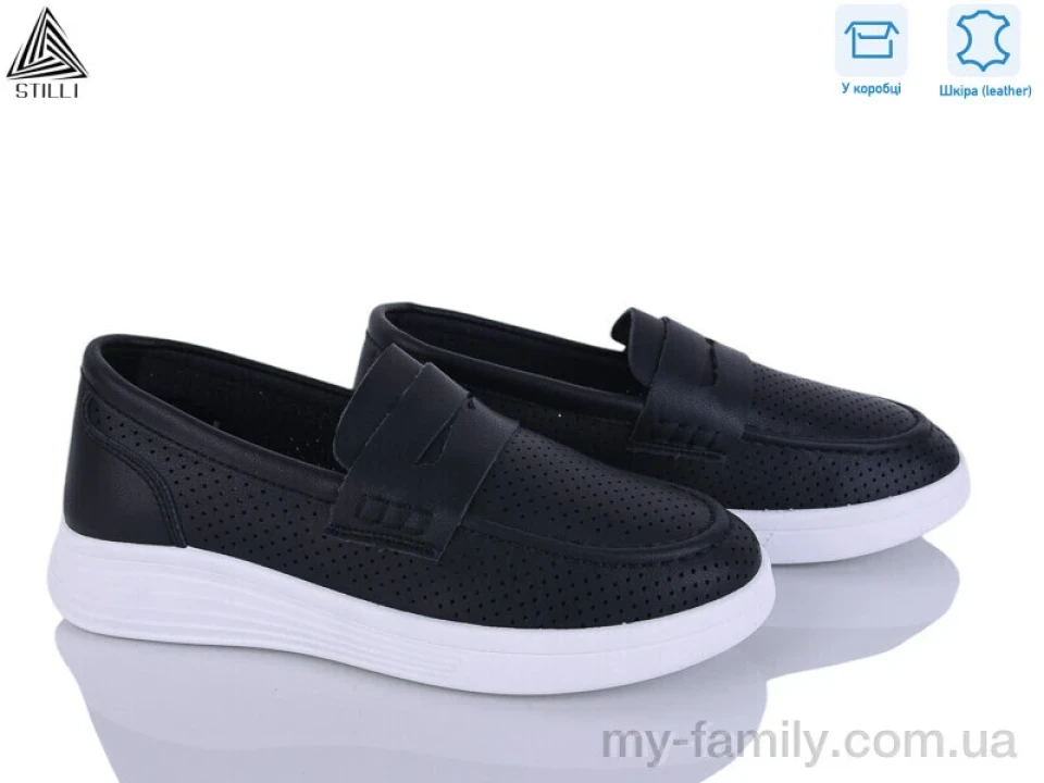 Туфлі натуральна шкіра чорний жінки -, Туфлі жіночі оптом