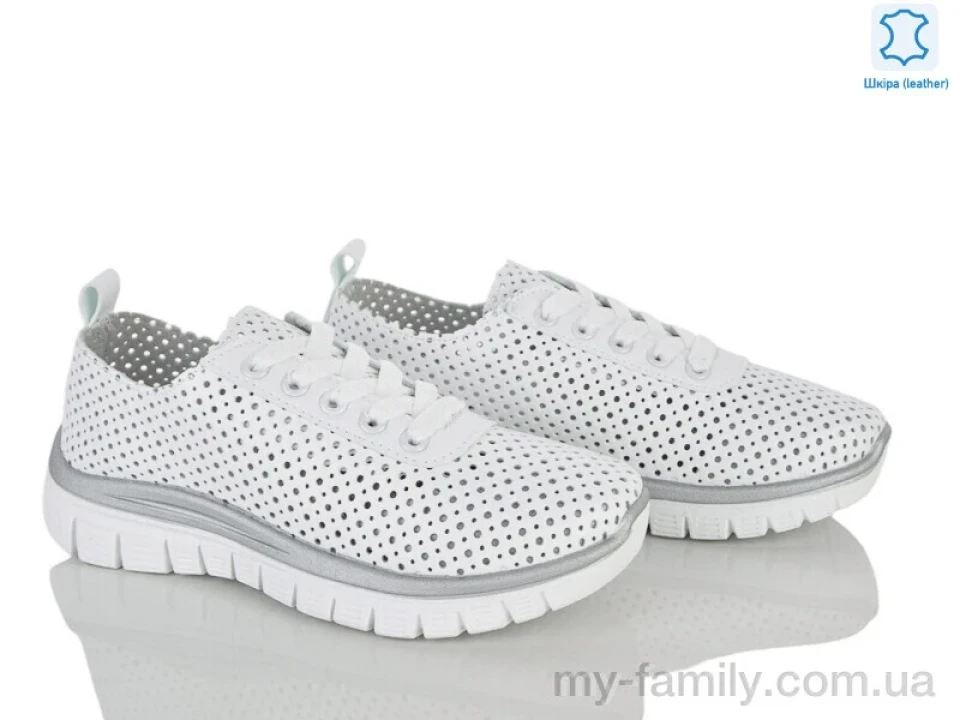 Кросівки натуральна шкіра білий жінки -, Жіночі кросівки оптом