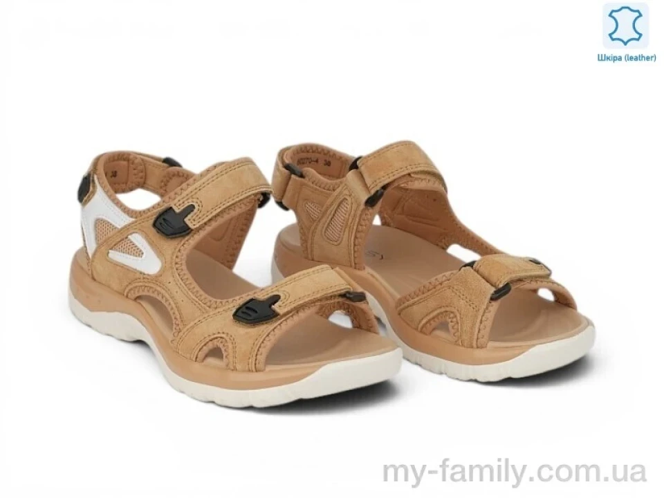 Босоніжки натуральна шкіра рудий жінки -, Жіночі босоніжки оптом