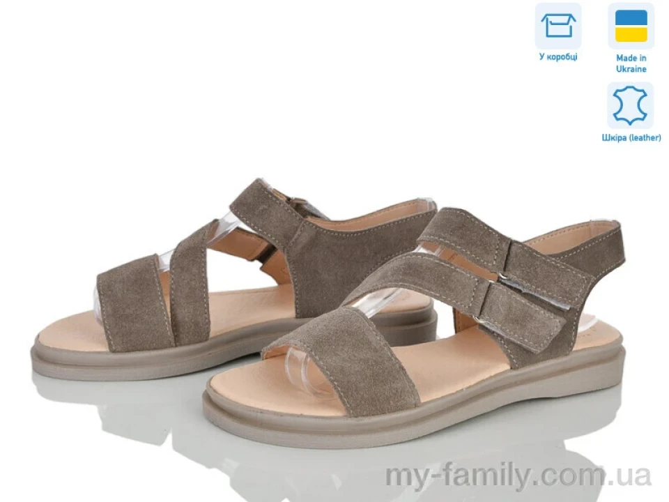 Босоніжки натуральна замша сірий жінки -, Жіночі босоніжки оптом