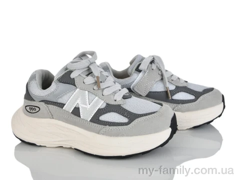 Кросівки штучна замша-текстиль сірий діти унісекс, Дитячі кросівки оптом