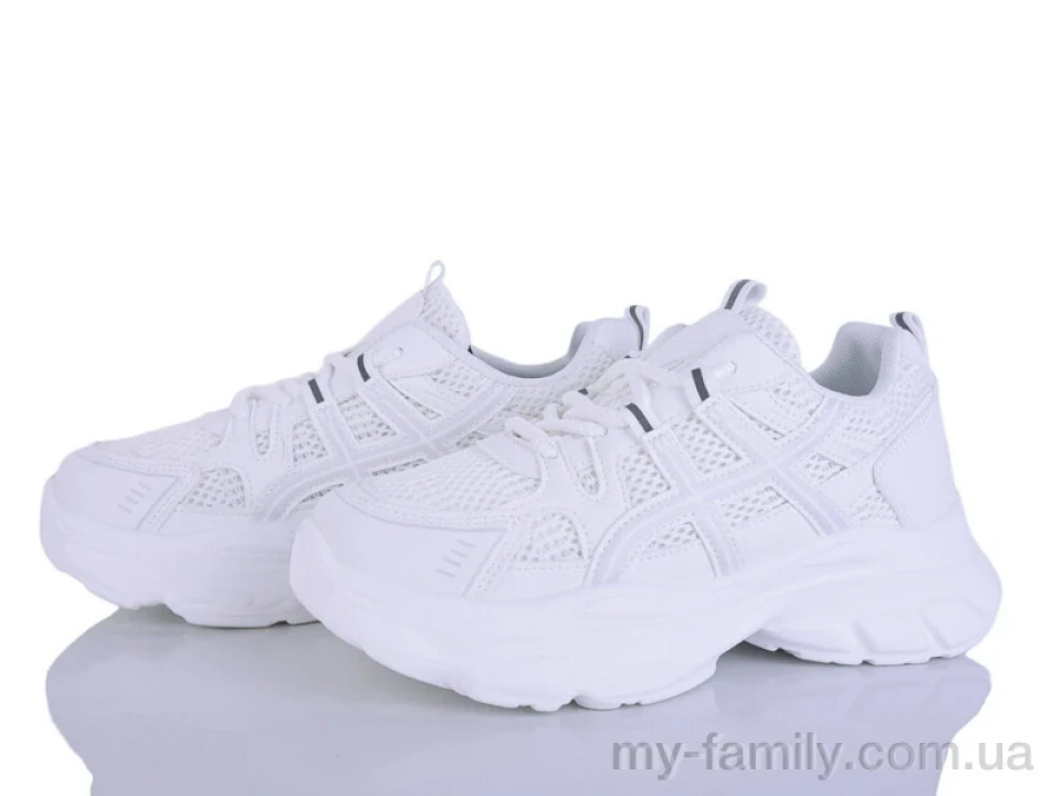 Кросівки штучна шкіра-текстиль білий жінки -, Жіночі кросівки оптом