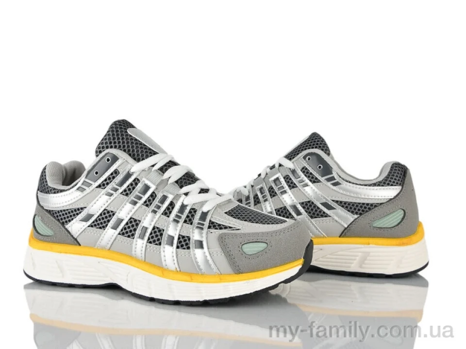 Кросівки штучна шкіра-текстиль сірий жінки -, Жіночі кросівки оптом