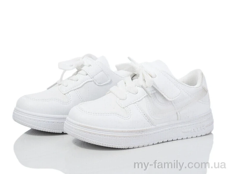 Кросівки штучна шкіра білий діти унісекс, Дитячі кросівки оптом