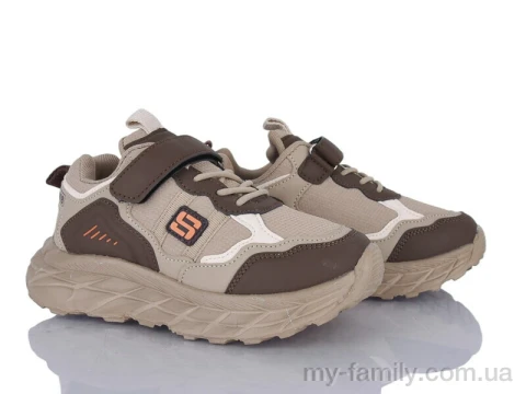 Кросівки штучна шкіра коричневий діти хлопчик, Дитячі кросівки оптом